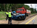 Обзор аварий  Рено в КАМАЗ на Южном обходе  Место происшествия 01 06 2021