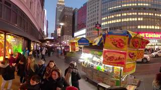 NYC Macy's Christmas window display 2018. 360 VR