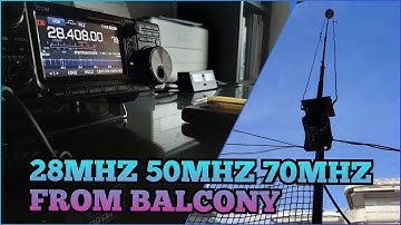 Work The WORLD From your BALCONY With a Multiband 10m/6m/4m Vertical