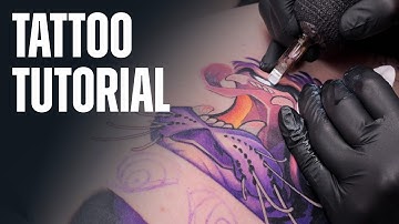 How to Tattoo a Colour Illustration Tiger With Veda Ink | Tattoo Tutorial