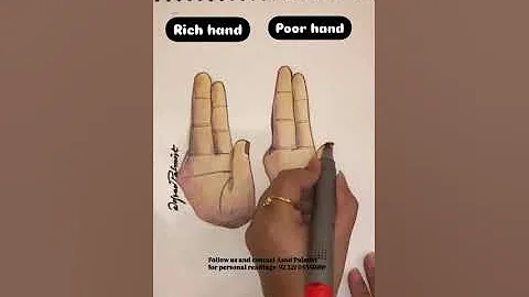 Poor or rich hand#Palmistry #reels #poor #art #artist #subscribe #reels #shorts #videos #online #yt