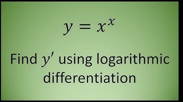 Logarithmic Differentiation - Example 1