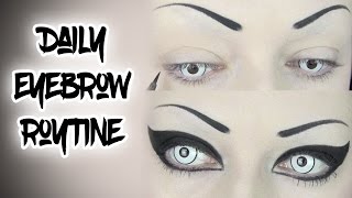 My Everyday Drawn On Eyebrow Routine | Toxic Tears