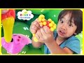 SQUISHY BALLS Mesh Slime and  Learn Colors and Animals name