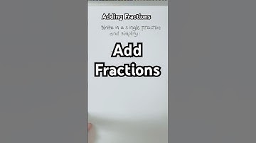 Add Fractions with Different Denominators #maths #algebra #shortsvideo