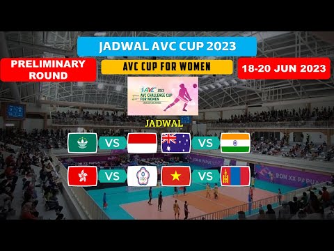 Jadwal Avc Challenge Cup 2023 | Indonesia vs Filipina | Jadwal Lengkap Voli Putri | Live Moji