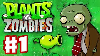 ОНИ СЪЕЛИ МОИ МОЗГИ! Битва РАСТЕНИЙ против ЗОМБИ в Игре PLANTS VS ZOMBIES#1