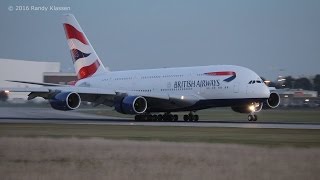 British Airways A380 landing at YVR Vancouver