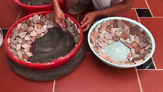 New Creation - Creating Cement Flower Pots From Plastic Food Cover