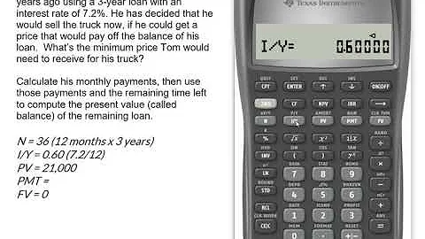 Calculate Outstanding Loan Balance on the BAII Plus