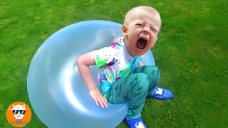 Funny First Baby Trouble with Balloon Pop  Funny Baby Videos | Just Funniest
