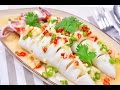 Steam Squid with Spicy Chili and Lemon Sauce - Pla Muk Nung Manow ปลาหมึกนึ่งมะนาว [4K]