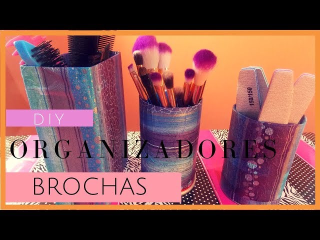 DIY Porta Brochas ♡ Sostenedor de Brochas de Maquillaje ♡ Colab  ♡BeautyByPriscila♡