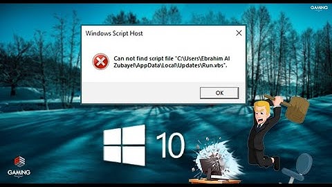 How to fix Windows script host can not find script file  “loader.vbs” error windows 10 11