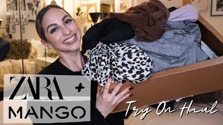 ZARA &amp; MANGO TRY-ON HAUL | Comfy &amp; Cute Winter Outfits | Ana Rebeca