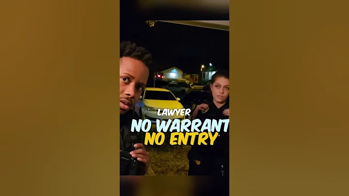 This man refused to open the door without a warrant.