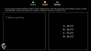2024 AP Chem MCQ Question 58 - Specific Heat and Final Temperature