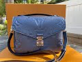 Louis Vuitton Pochette Métis Nacre Navy Blue Giant Monogram