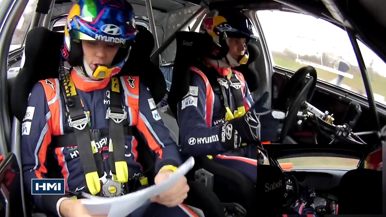 ONBOARD Thierry Neuville as a Co Driver - Monza Rally Show 2017 