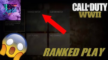 THE COD WW2 RANKED PLAY SITUATION....