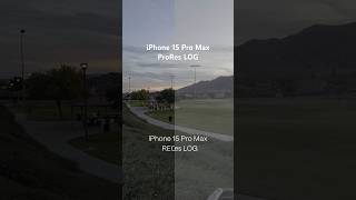 iPhone 15 Pro Max ProRes LOG test iphonefilmmaking apple shorts camera