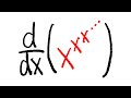 derivative of x^x^x^...