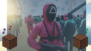 Squid Game OST - Noteblock Cover | [Way Back Then / Pink Soldiers]