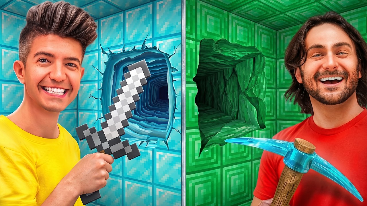 Trapped In 100 Layers of MINECRAFT Blocks! - EXTENDED