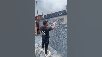 Spraying a monocouche render system VPI Gris perle www.top-finish.com