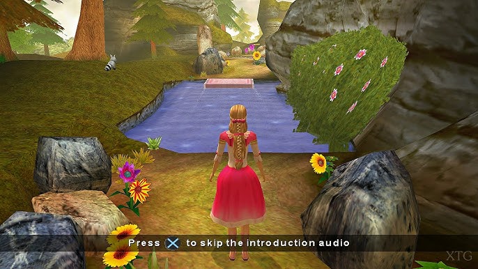 BARBIE E A PRINCESA DA ILHA: JOGO PS2 FLOWER POWER, PARTE: 1. 