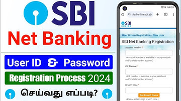 SBI Net Banking Registration in Tamil | Step-by-Step Guide | Online Banking Setup | Vicky Views