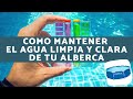 Como mantener el agua LIMPIA Y CLARA de tu alberca de lona INTEX