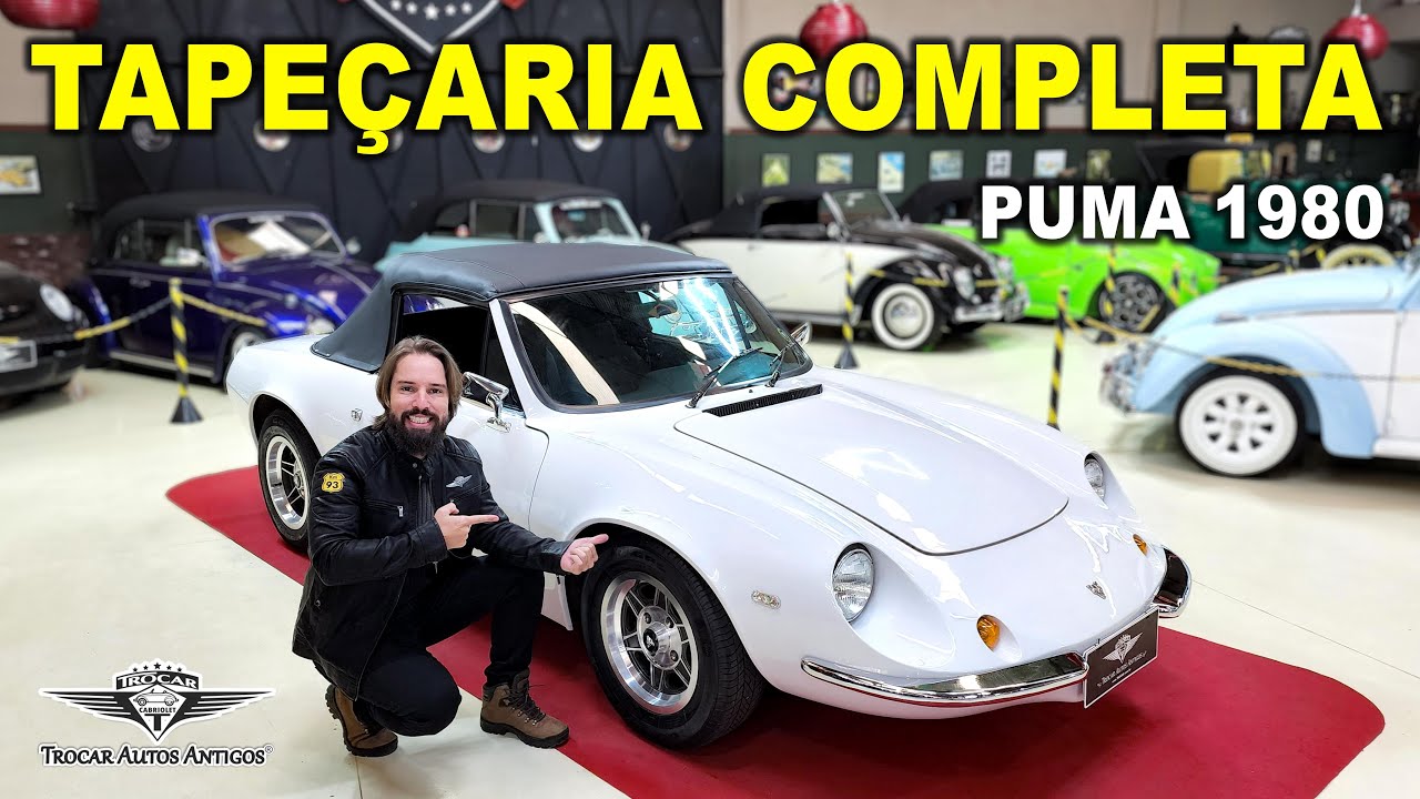 PROJETO DE INTERIOR para o PUMA Conversível! Capota e tapeçaria completamente renovada! Ficou Zerado