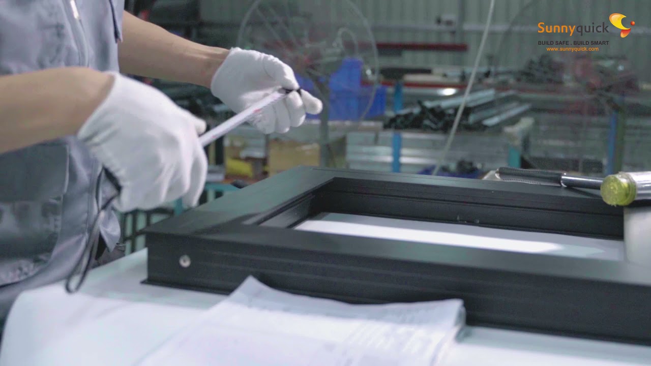 How are aluminium windows and doors made?