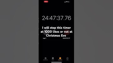 I’ll stop this timer when we reach 1000 likes 👍 ￼