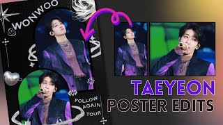 SEVENTEEN MAESTRO Wonwoo | KPOP Aesthetic Fanart Minimalist Poster Canva FREE tutorial screenshot 5