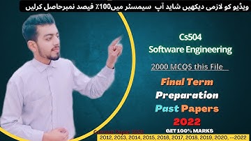 Cs504 Final Term Exam Preparation 2022 | Cs504 Past Papers | Cs504 Current Paper 2022