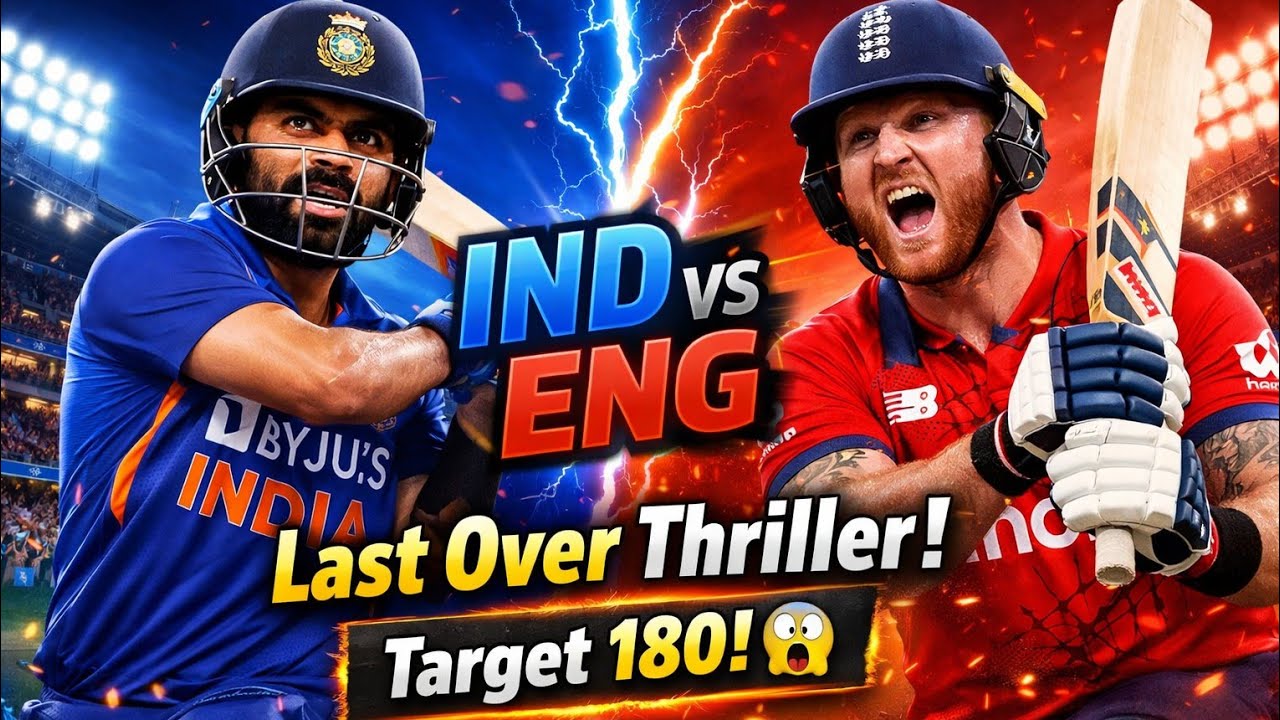 India vs England Thriller Match | Last Over Finish 😱 | Cricket Gameplay