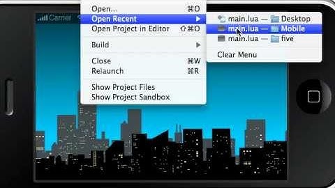 Corona SDK Game Tutorial - Part 4 (of 14)