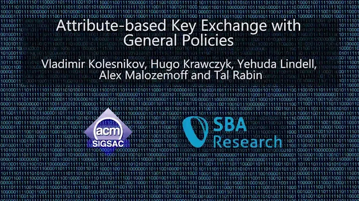 CCS 2016 - Attribute-based Key Exchange with General Policies