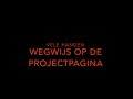 Wegwijs op de projectpagina