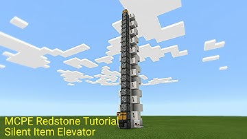 Minecraft Pocket Edition Redstone Tutorial: Silent Item Elevator (MCPE 1.0.5)
