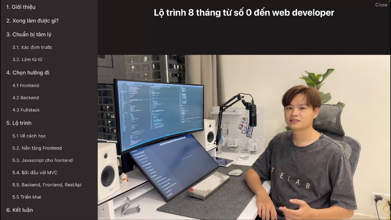 Lộ trình 8 tháng từ 0 đến fullstack web developer của mình - YouTube