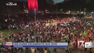 NC State fans celebrate upset wins as teams head to Final Four