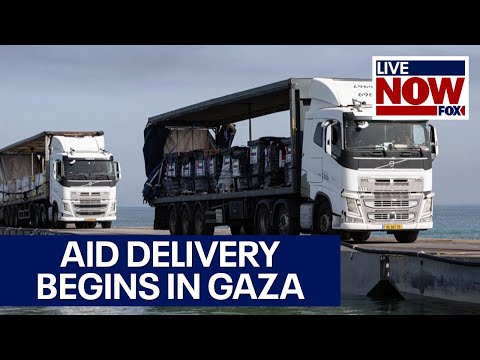 Israel-Hamas War: Aid Delivery From Temporary Pier Begins In Gaza | Livenow From Fox