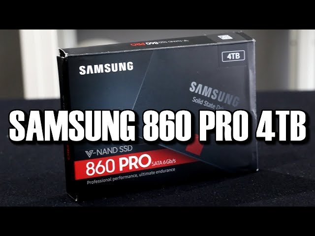 Samsung 860 4TB SSD Review - YouTube