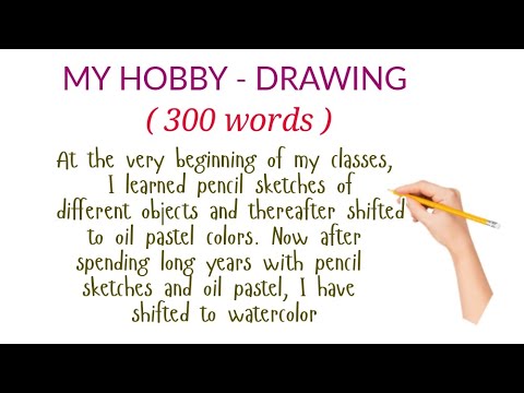 essay about drawing hobby