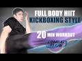Kickboxing‑Style Full Body HIIT – 20 Min Follow Along (Minimal Equipment)