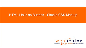 HTML Links as Buttons - Simple CSS Markup