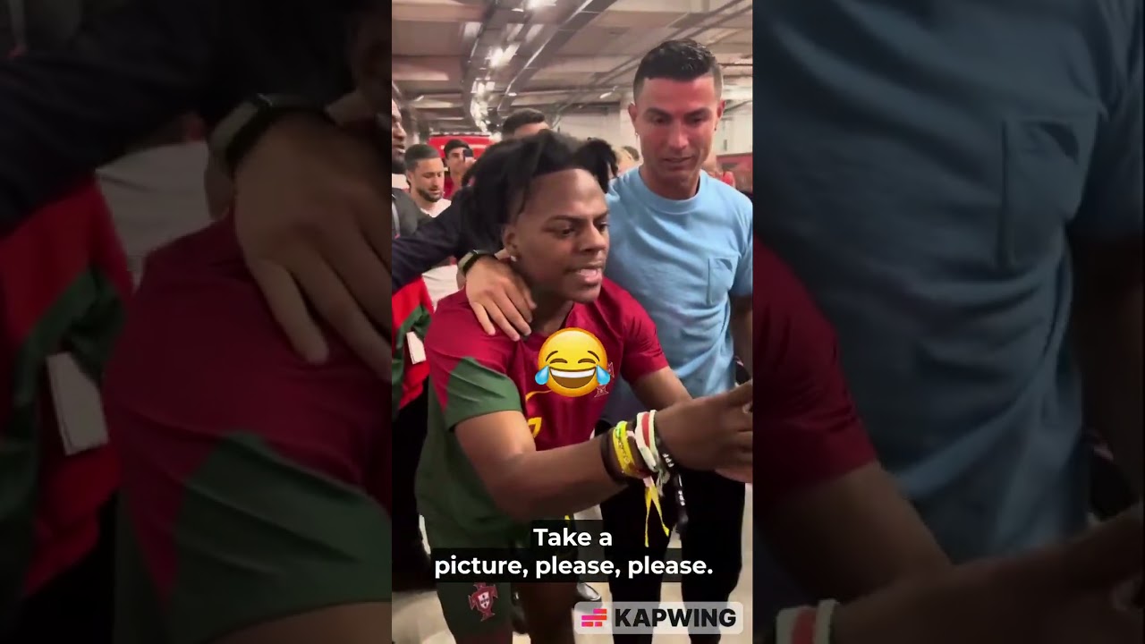 @IShowSpeed  meet RONALDO #streamhighlights #funnymoments #kickclips #entertainment